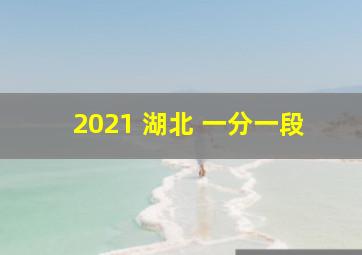 2021 湖北 一分一段